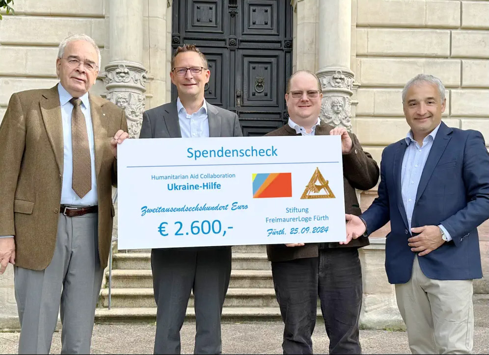 spende 5000 euro stiftung loge fürth